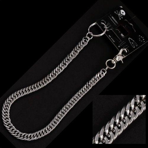 WC-703450 Chromed double chain wallet chain - Wind Angels