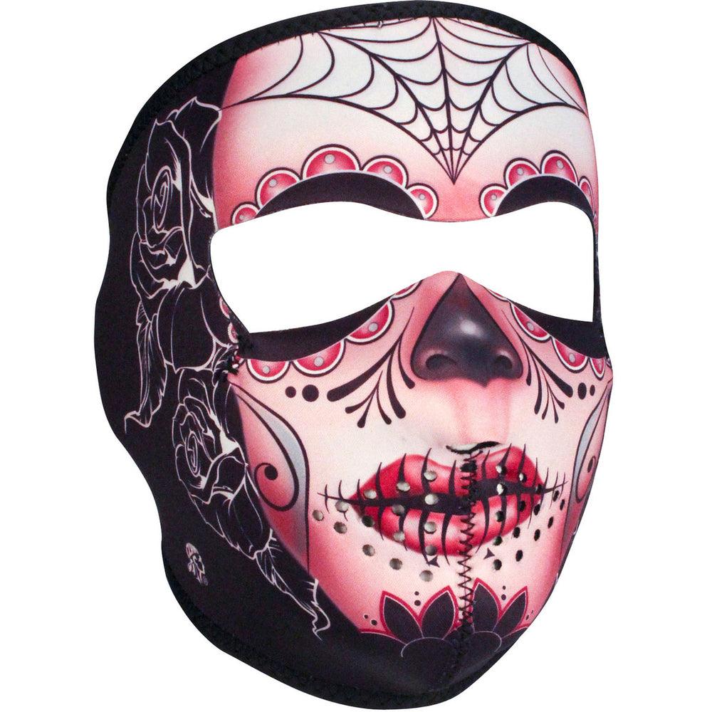 WNFM082 ZAN® Full Mask- Neoprene- Sugar Skull - Wind Angels