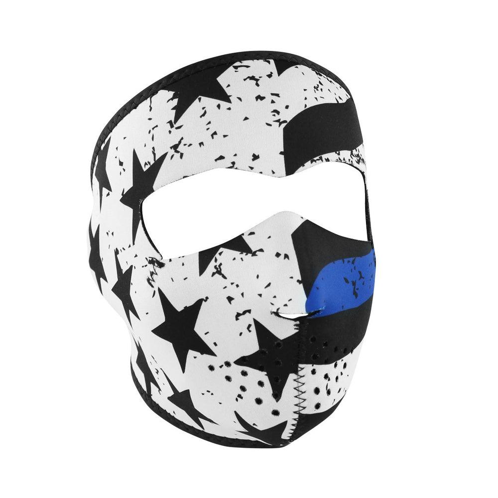 WNFM119 ZAN® Full Mask- Neoprene- Thin Blue Line - Wind Angels