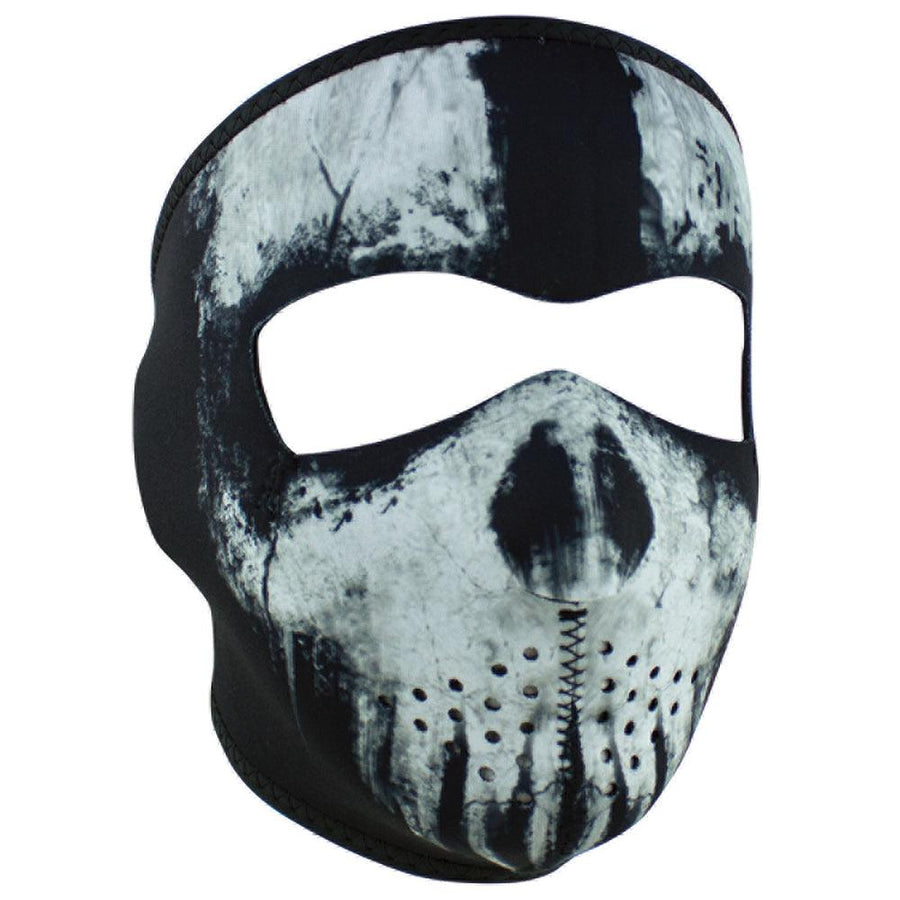 WNFM409 ZAN® Full Mask- Neoprene- Skull Ghost - Wind Angels
