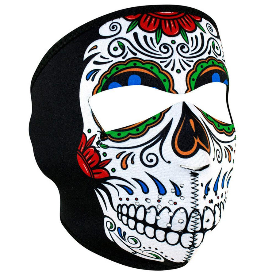 WNFM413 ZAN® Full Mask- Neoprene- Muerte Skull - Wind Angels